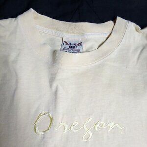 Vintage Oregon Ducks Script Embroidered T-Shirt